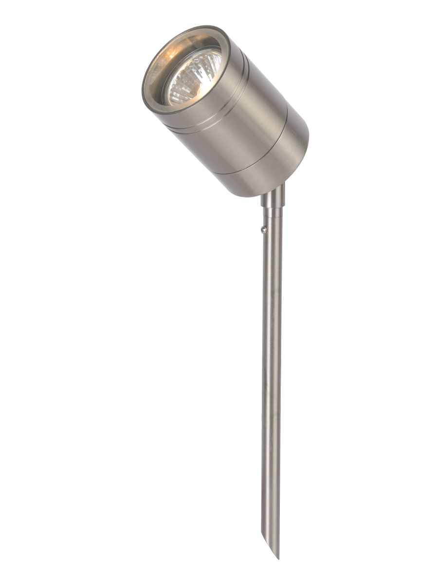 ARNE-LED SPOT DE JARDIN EXTÉRIEUR Ø 6,3 CM LED GU10 1X5W 2700K IP44 CHROME DÉPOLI