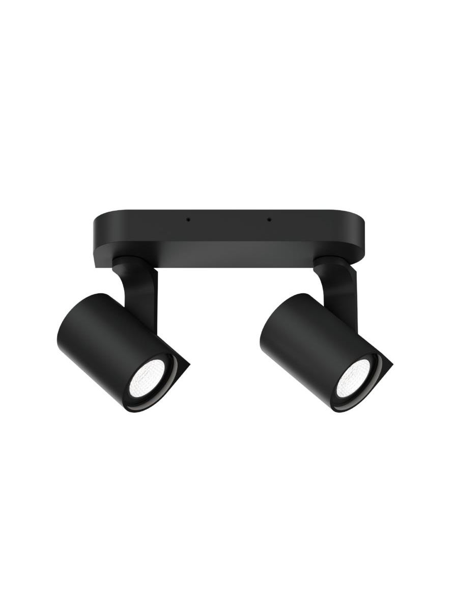 SQUBE ON BASE CEILING SURF 2.0 PAR16 B MAX. 2X12W GU10 100-240VAC