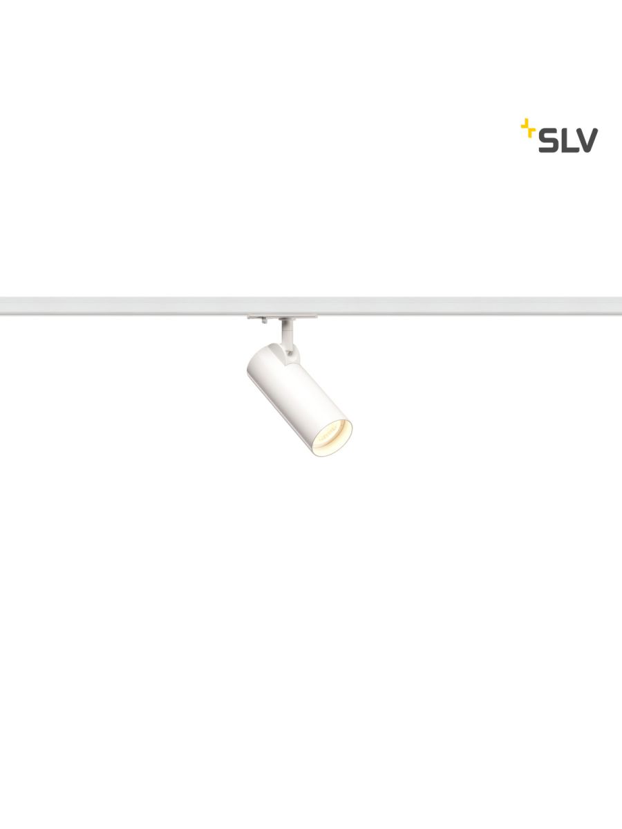 SPOT HELIA 50 POUR RAIL MONOPHASÉ, LED, 3000 K, BLANC, 35€, ADAPTATEUR MONOPHASÉ INCL.