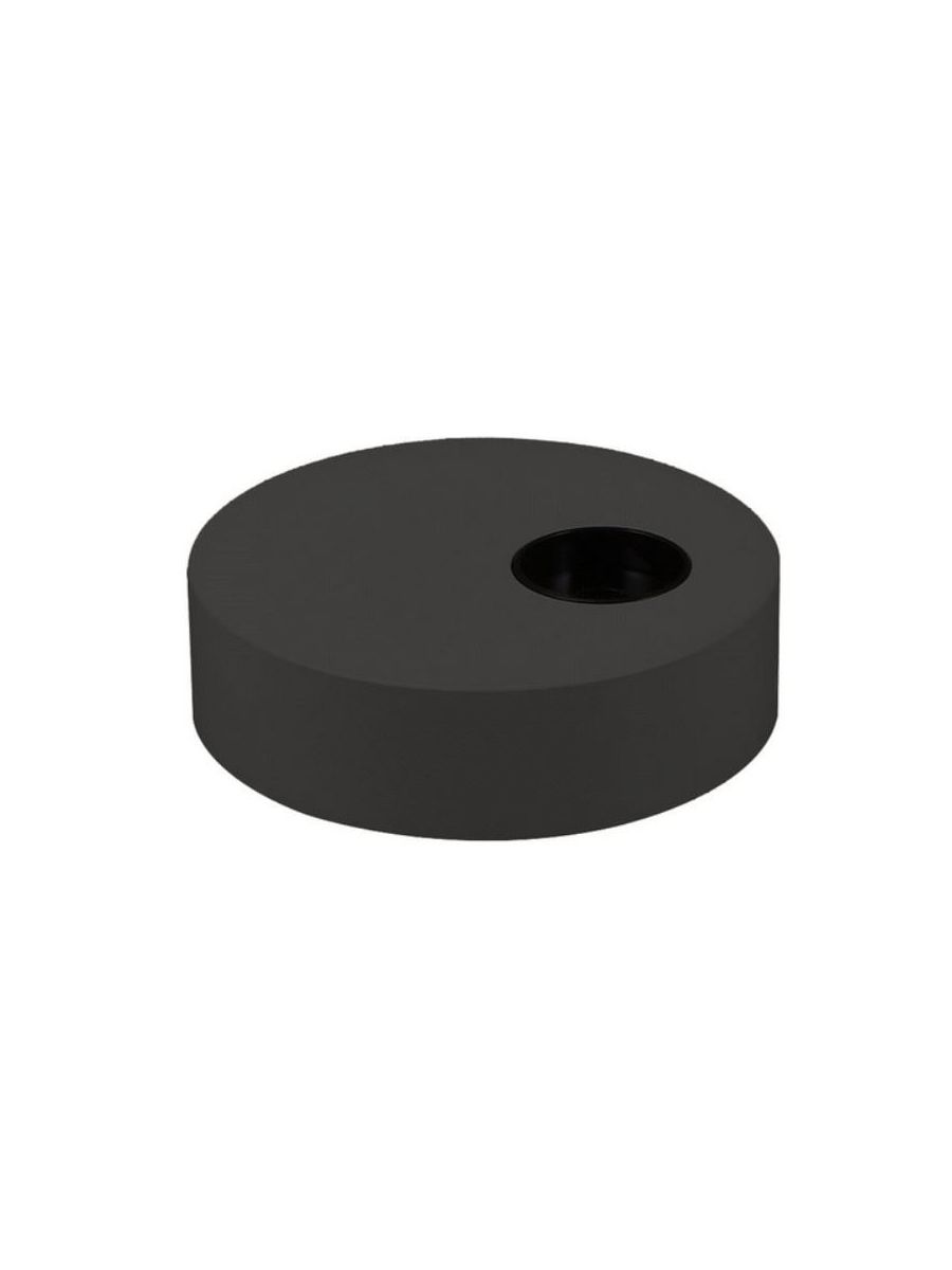 BASE RONDE 100X28 POUR LED TECO NAULA NOIR 1X10W DIM (1/50P.)