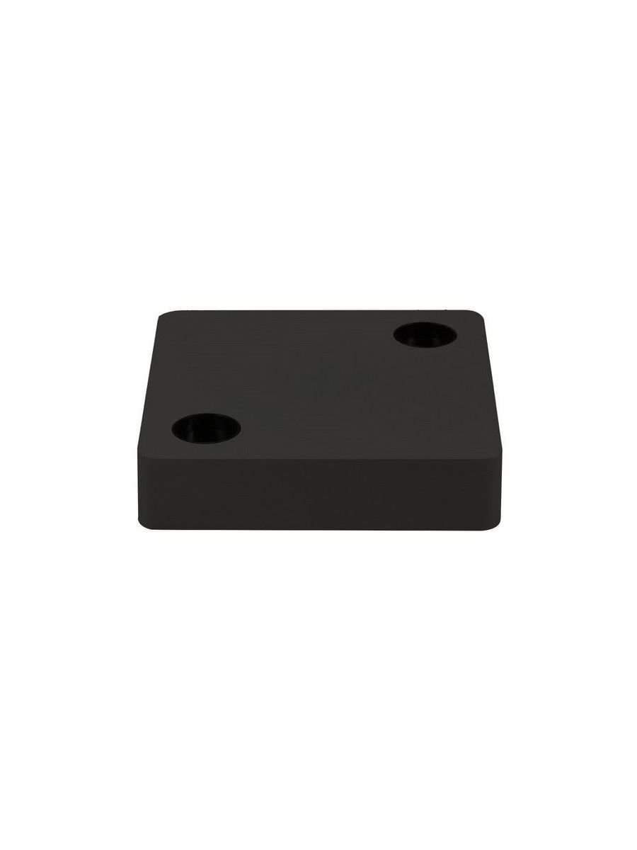 BASE CARRÉE 160X160X35 POUR LED TECO NAULA NOIR 2X10W DIM (1/10P.)