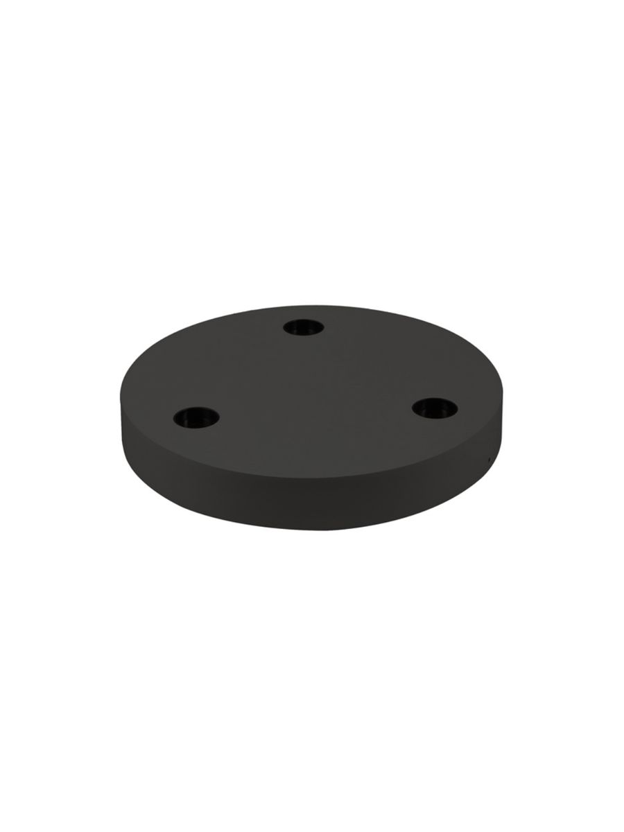 BASE RONDE 260X37 POUR LED TECO NAULA NOIR 3X10W DIM (1/10P.)