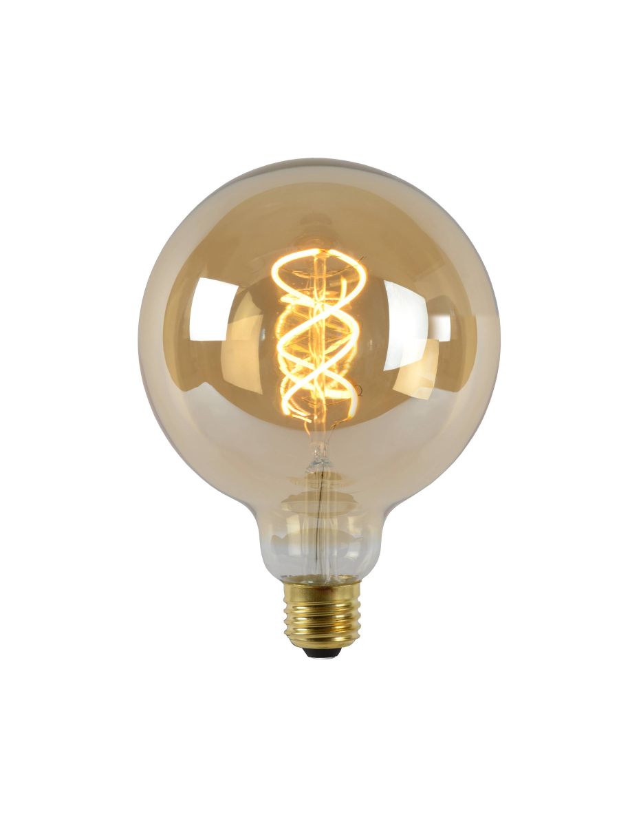 G125 AMPOULES FILAMENT Ø 12,5 CM LED DIM. E27 1X5W 2200K AMBRE