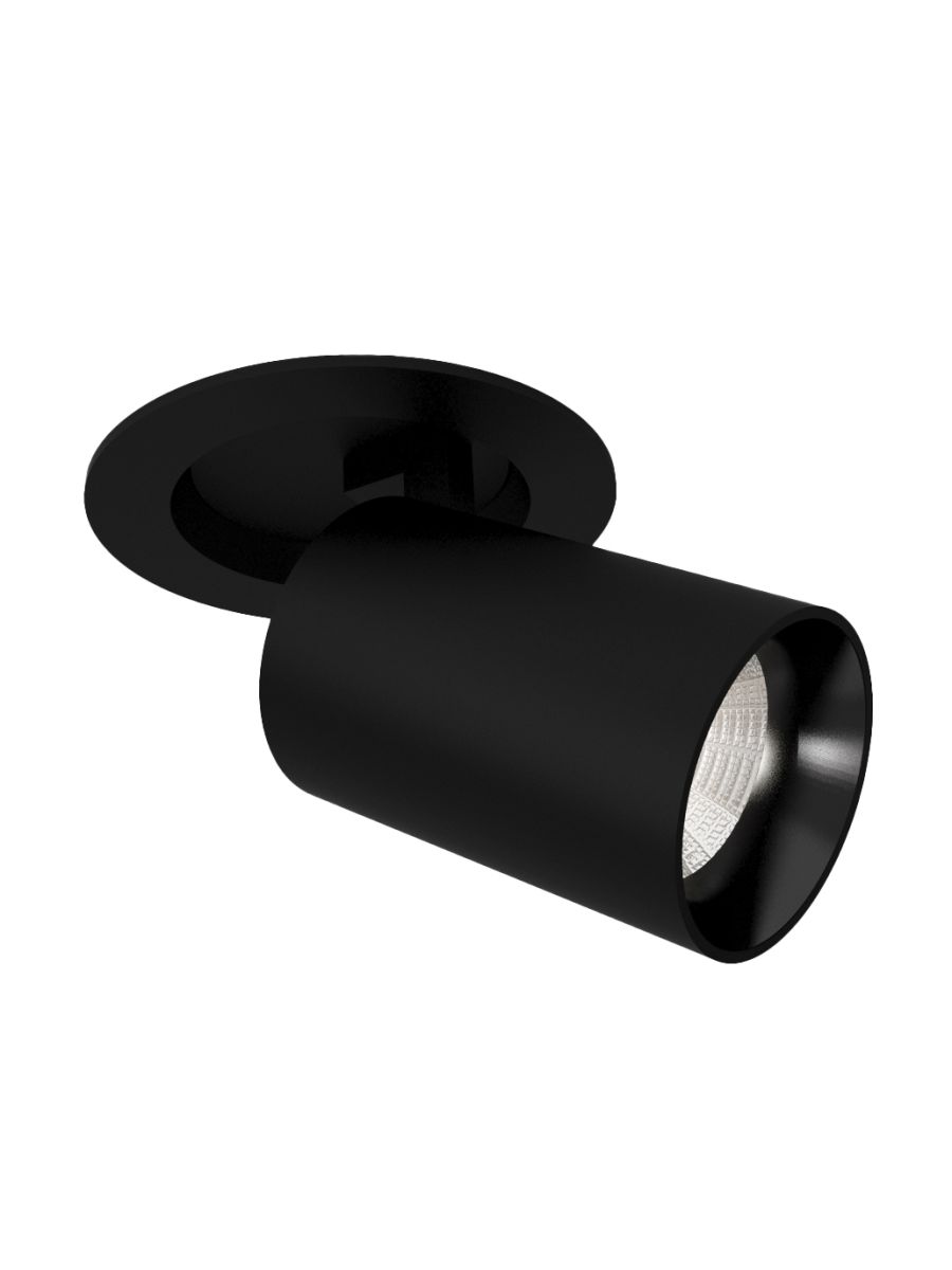 STRASBOURG SPOT ENCASTRÉ 3000°K NOIR RESSORTS 500 MA 9,2W
