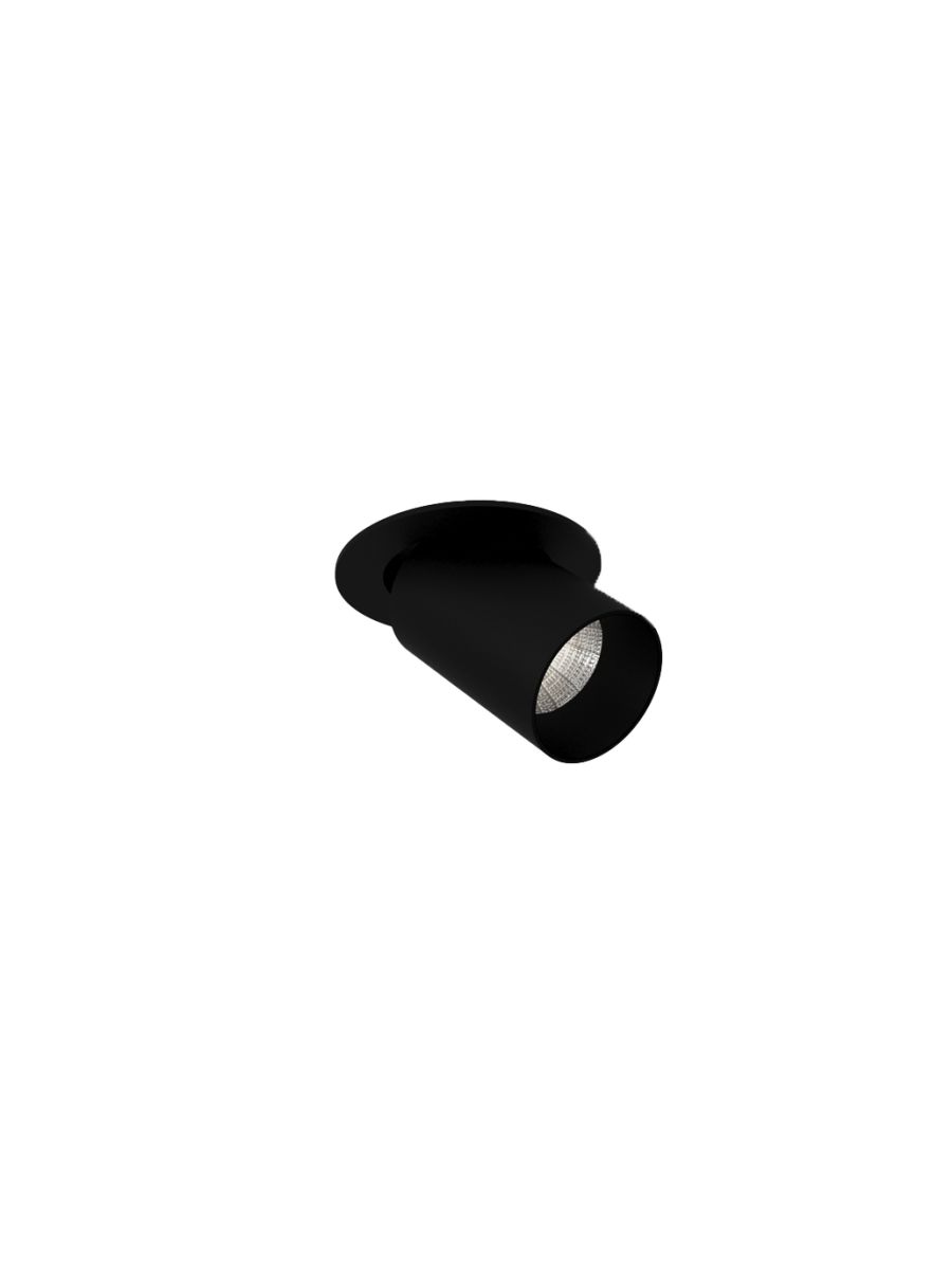 STRASBOURG MICRO SPOT ENCASTRÉ 2700°K NOIR LAMELLES 700 MA 2,1 W 30° IP20