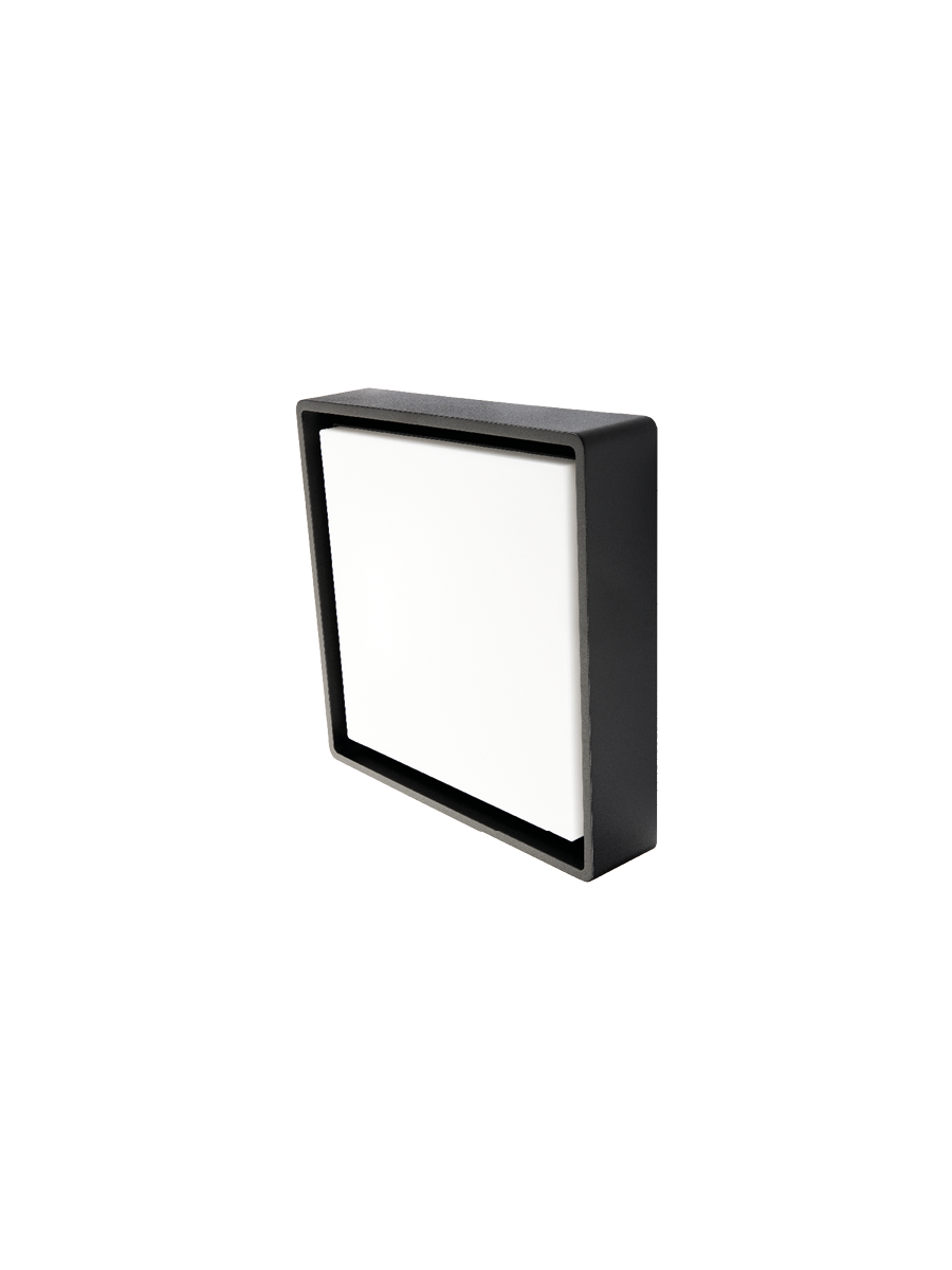 FRAME SQUARE MAXI NOIR LED 3000K DÉTECTEUR
