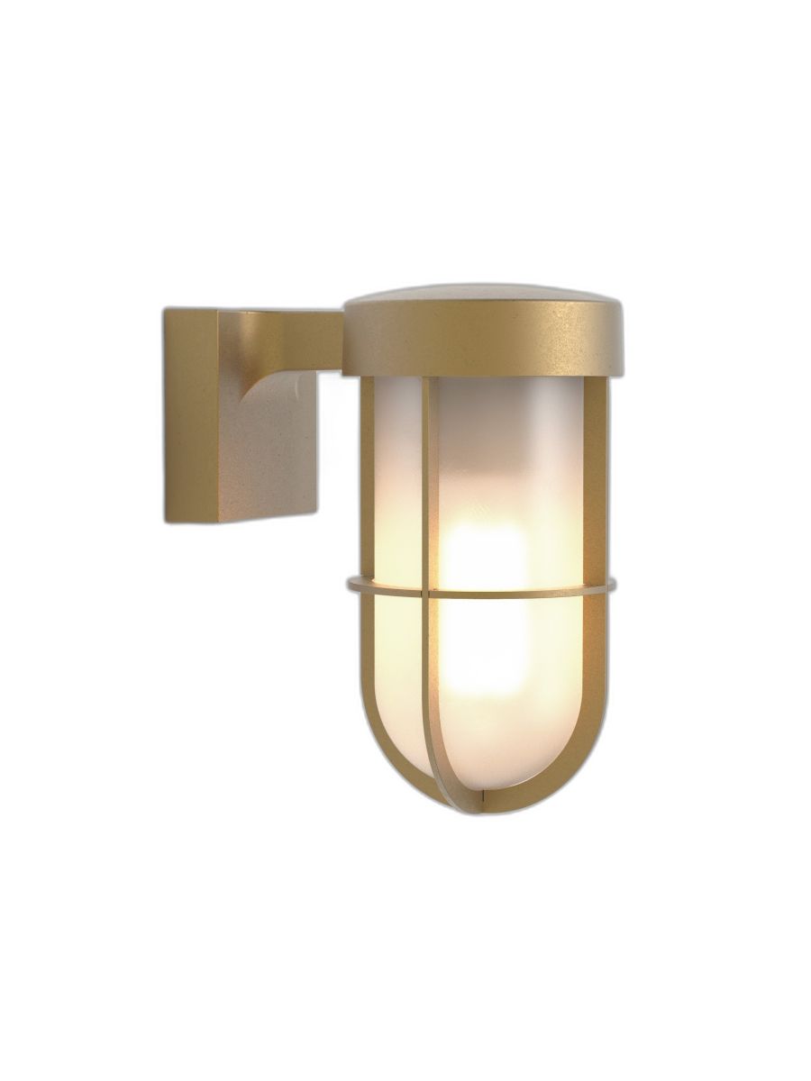 CABIN WALL FROSTED ANTIQUE BRASS