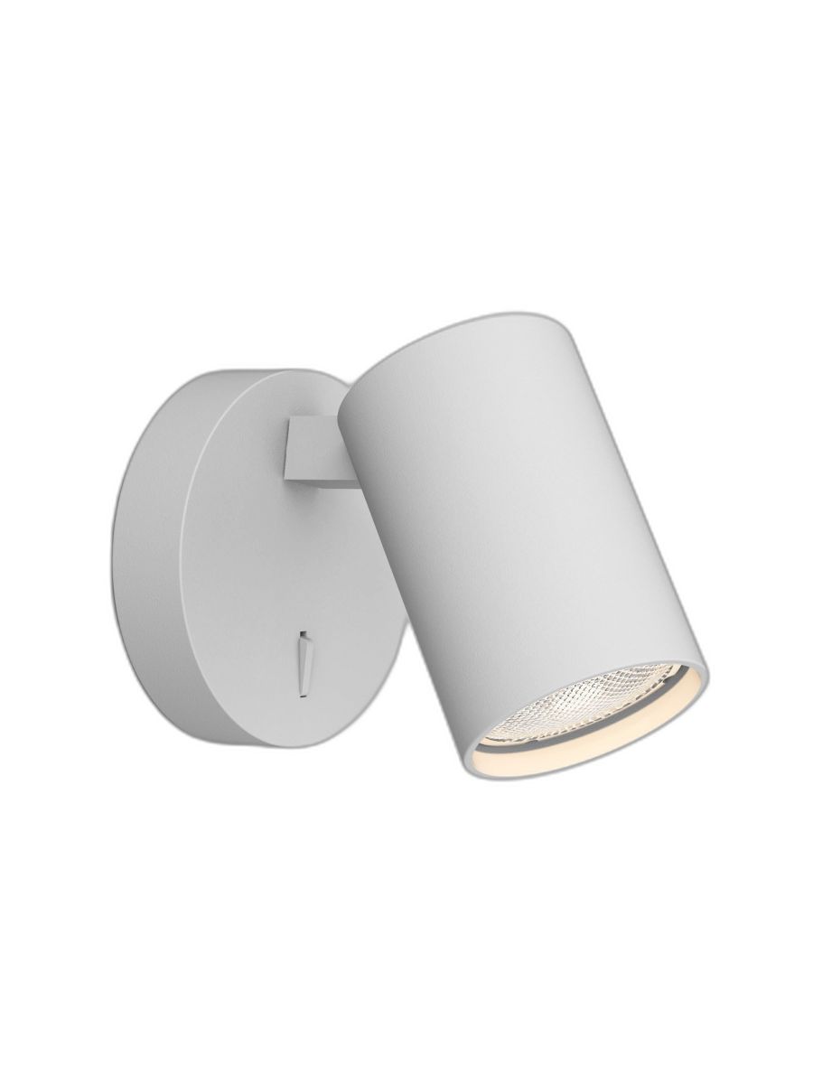 ASCOLI SINGLE SWITCHED TEXTURED WHITE