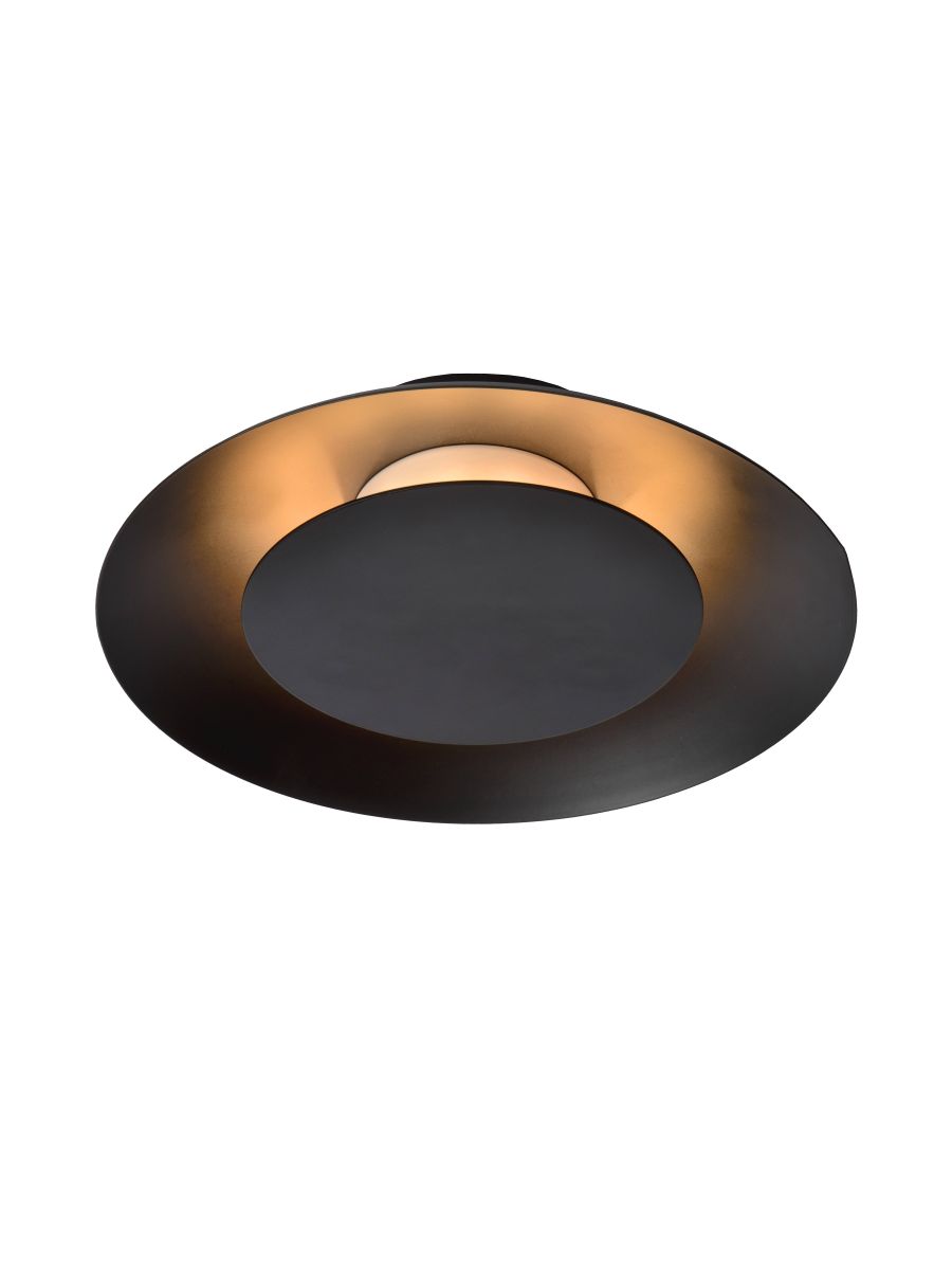 FOSKAL PLAFONNIER Ø 21,5 CM LED 1X6W 2700K NOIR