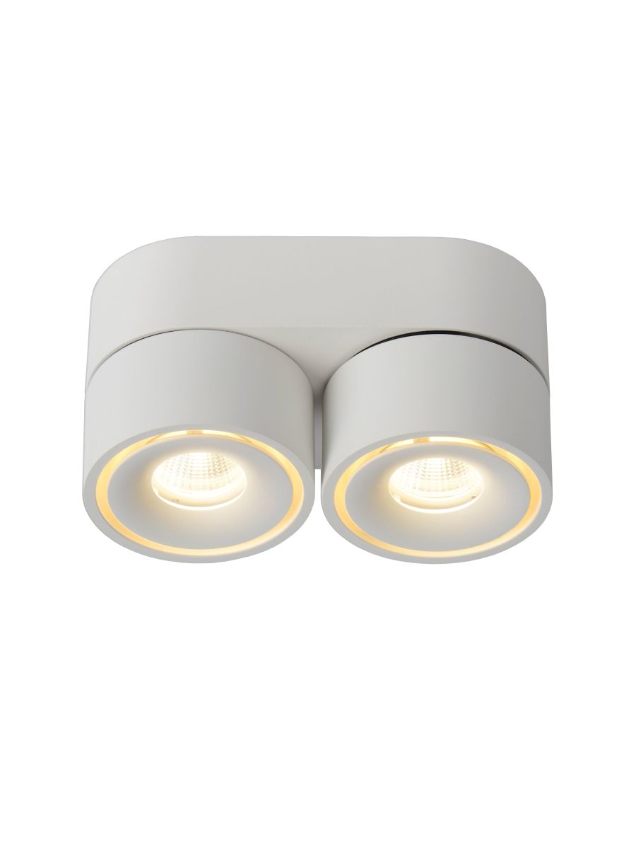 YUMIKO SPOT PLAFOND 2X8W BLANC