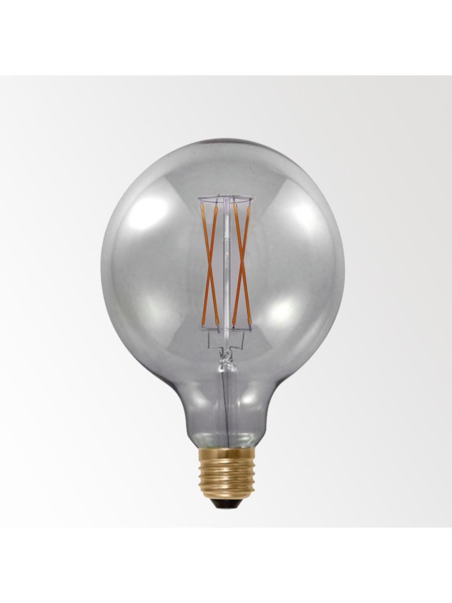 LED FILAMENT GL125 E27 6W 2200K - SMOKE