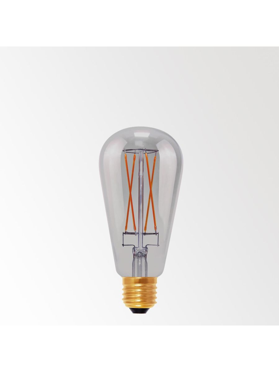 LED FILAMENT T64 E27 6W 2200K - SMOKE