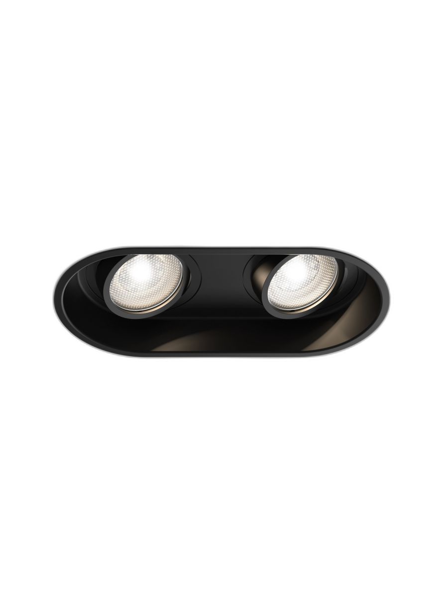 MINIMA ROUND TWIN ADJUSTABLE MATT BLACK