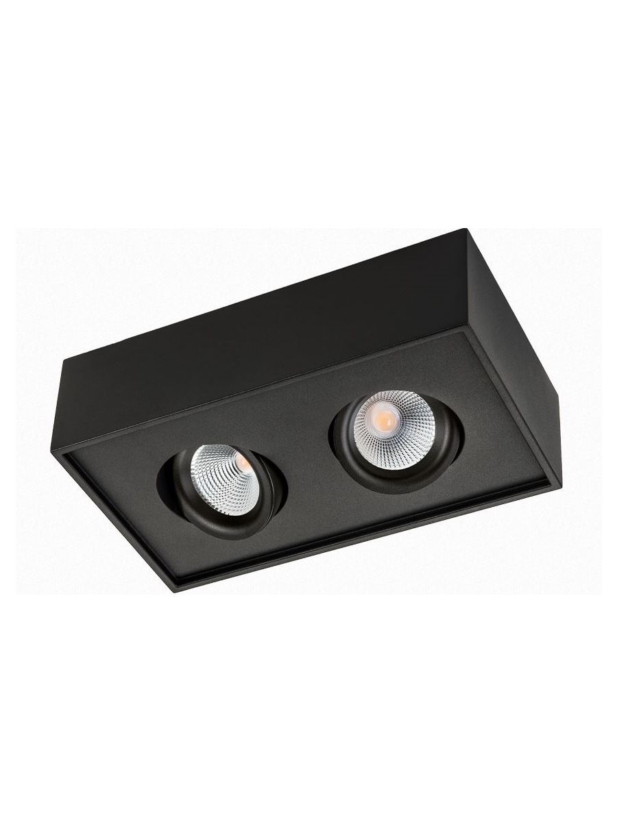 CUBE LUX 2X NOIR LED 3000K COUPURE DE PHASE