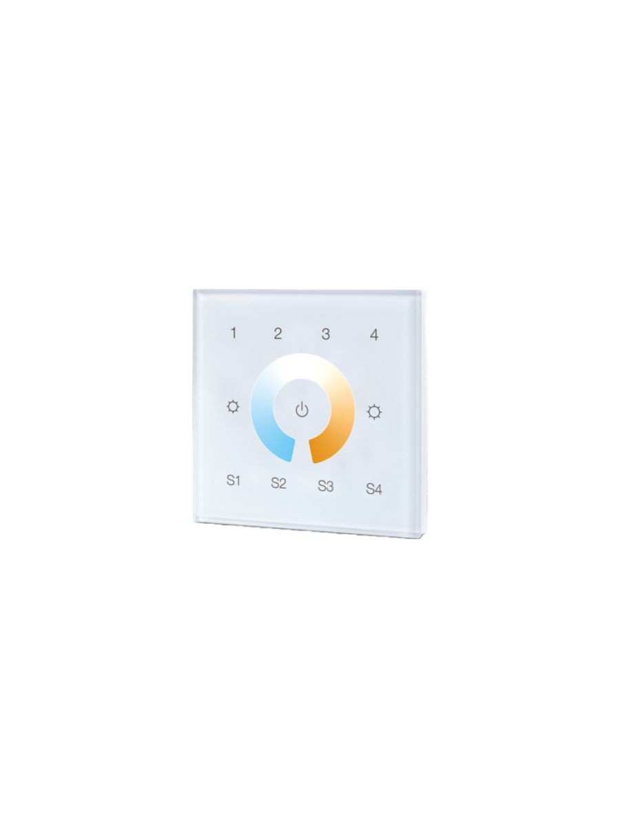 ZIGBEE CONTROLEUR MURAL CCT 4 ZONES BLANC (230VAC)