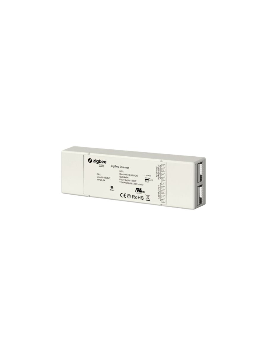 ZIGBEE RECEPTEUR MONO 12-24VDC 4X5A 240-480W