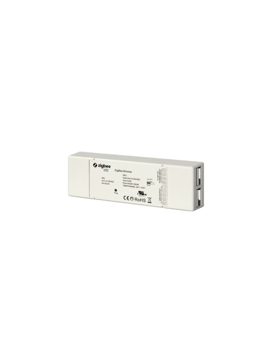 ZIGBEE RECEPTEUR RGBW 12-24VDC 4X5A 140-480W