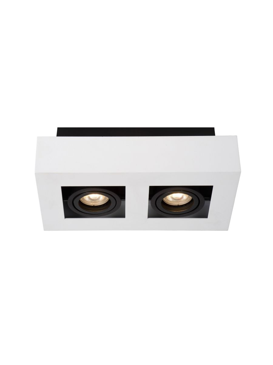 XIRAX SPOT PLAFOND 2X5W BLANC