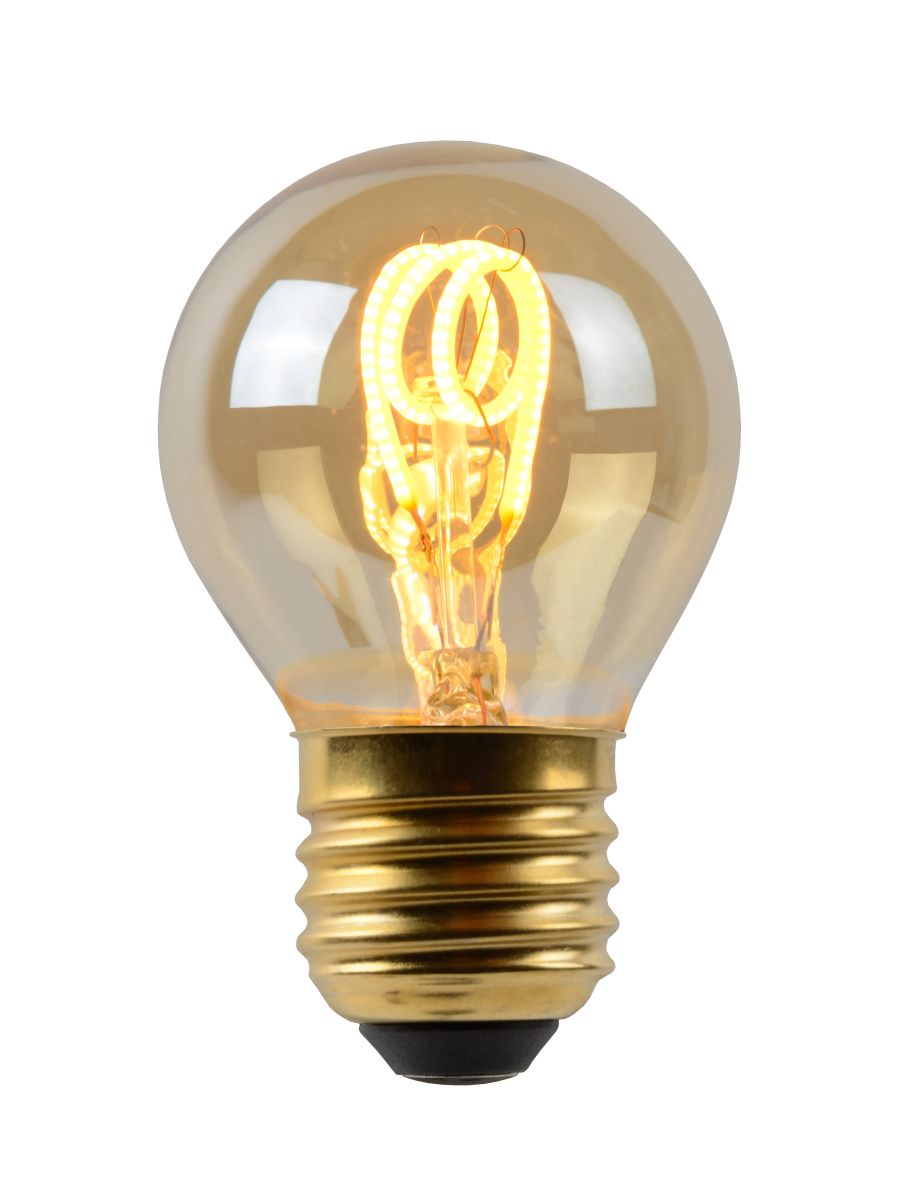 G45 AMPOULES FILAMENT Ø 4,5 CM LED DIM. E27 1X3W 2200K AMBRE