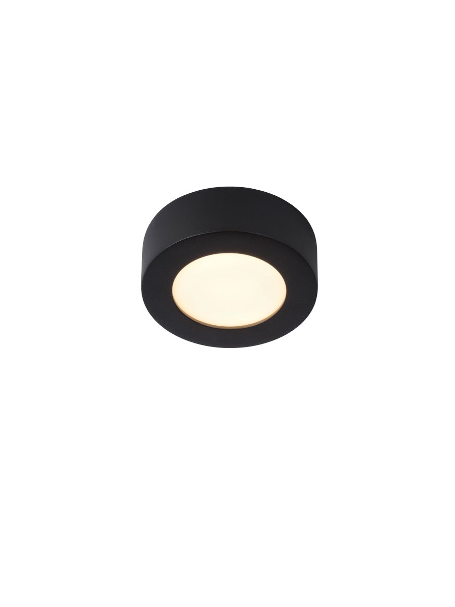 BRICE-LED PLAFONNIER SALLE DE BAIN Ø 11,7 CM LED DIM. 1X8W 3000K IP44 NOIR