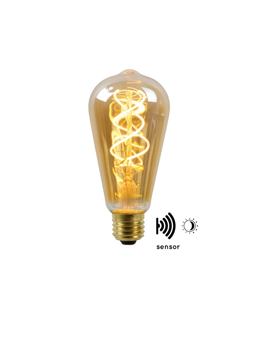 ST64 TWILIGHT SENSOR AMPOULES FILAMENT EXTÉRIEUR Ø 6,4 CM LED E27 1X4W 2200K AMBRE