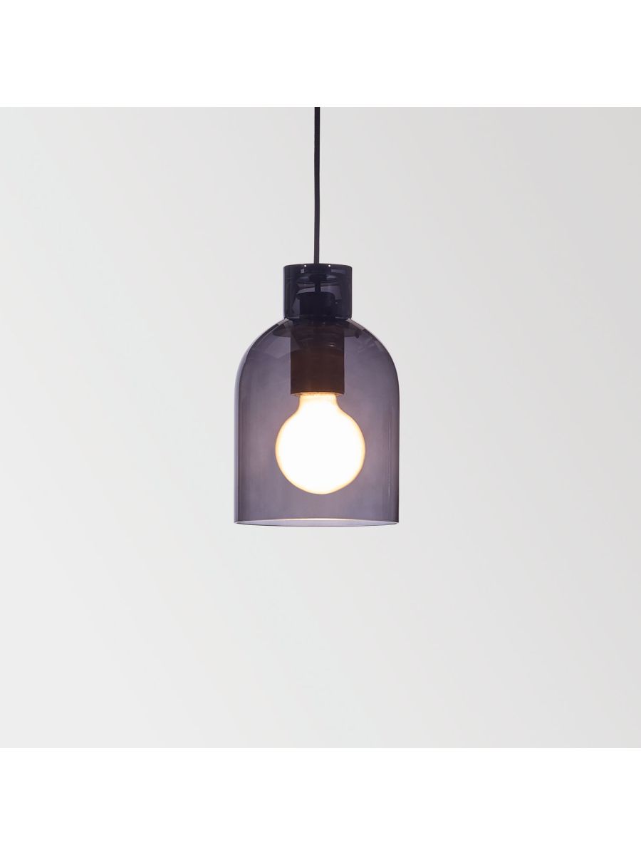 MANTELLO GLASS L1523 E27 SMOKE
