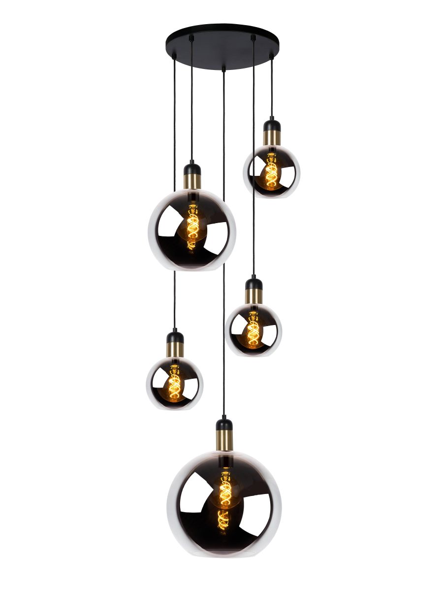 JULIUS SUSPENSION 5XE27 FUMÉ
