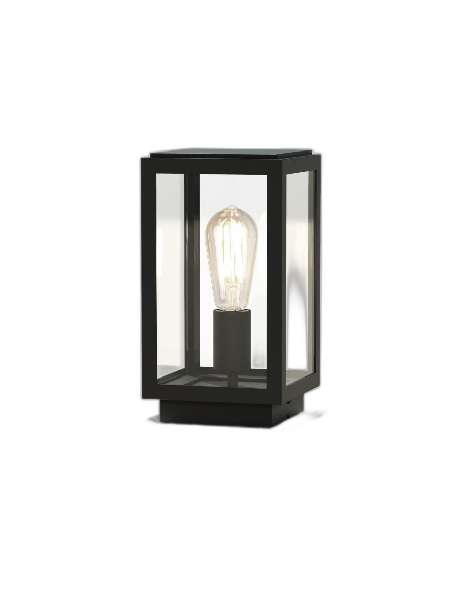 HOMEFIELD PEDESTAL DARK SMOKE FROSTED