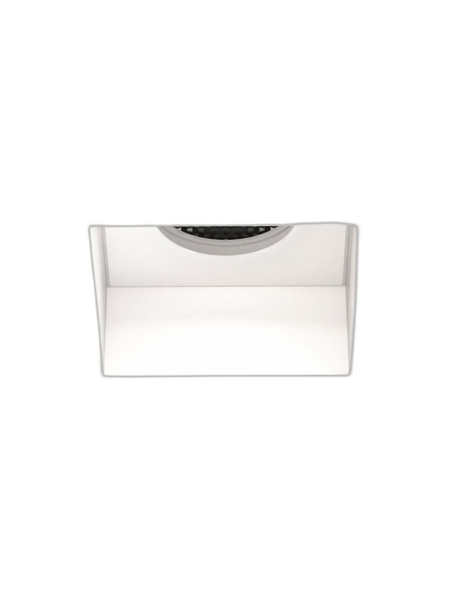 TRIMLESS SQUARE FIXED MATT WHITE
