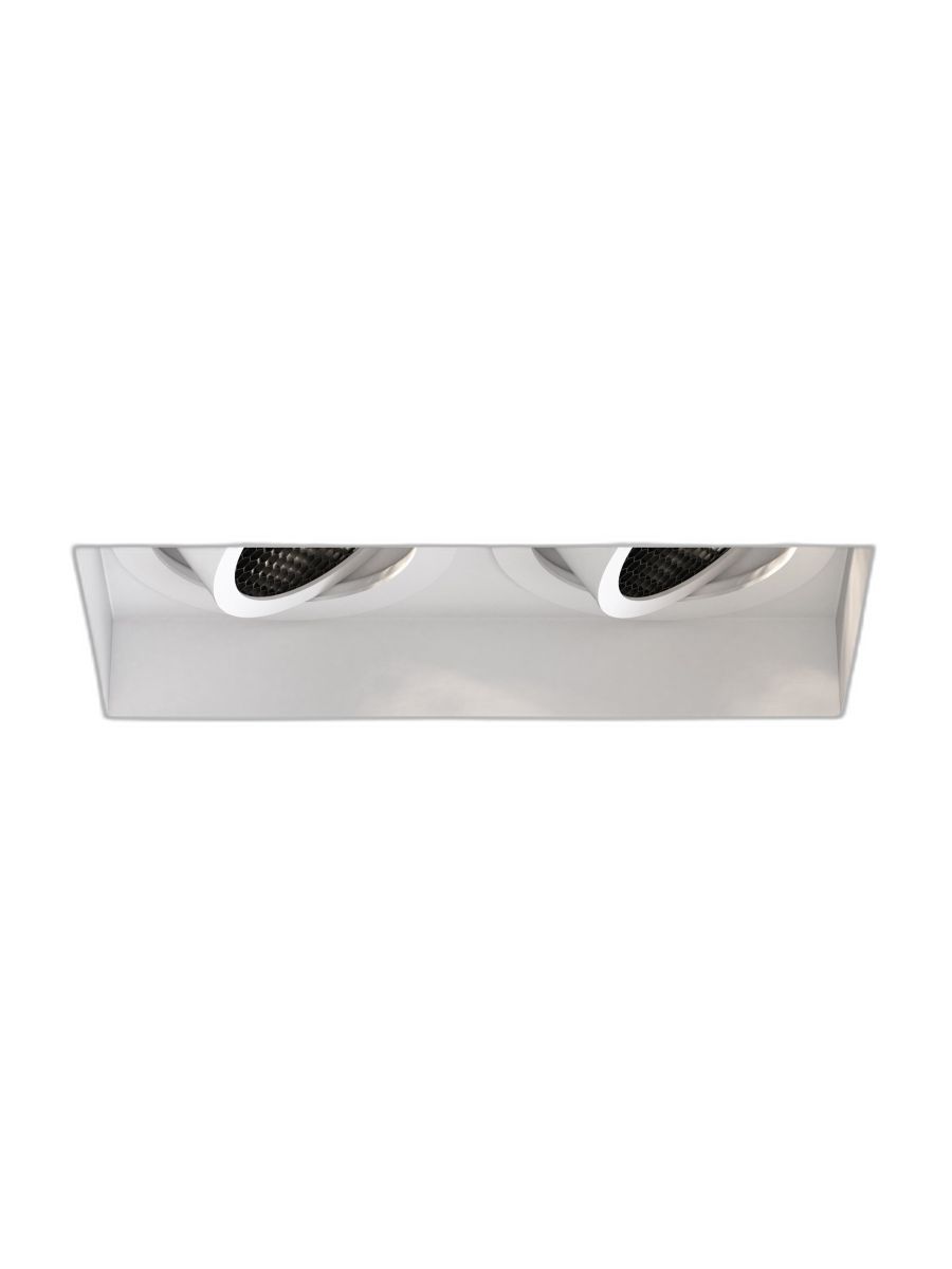 TRIMLESS SQUARE TWIN ADJUSTABLE MATT WHITE