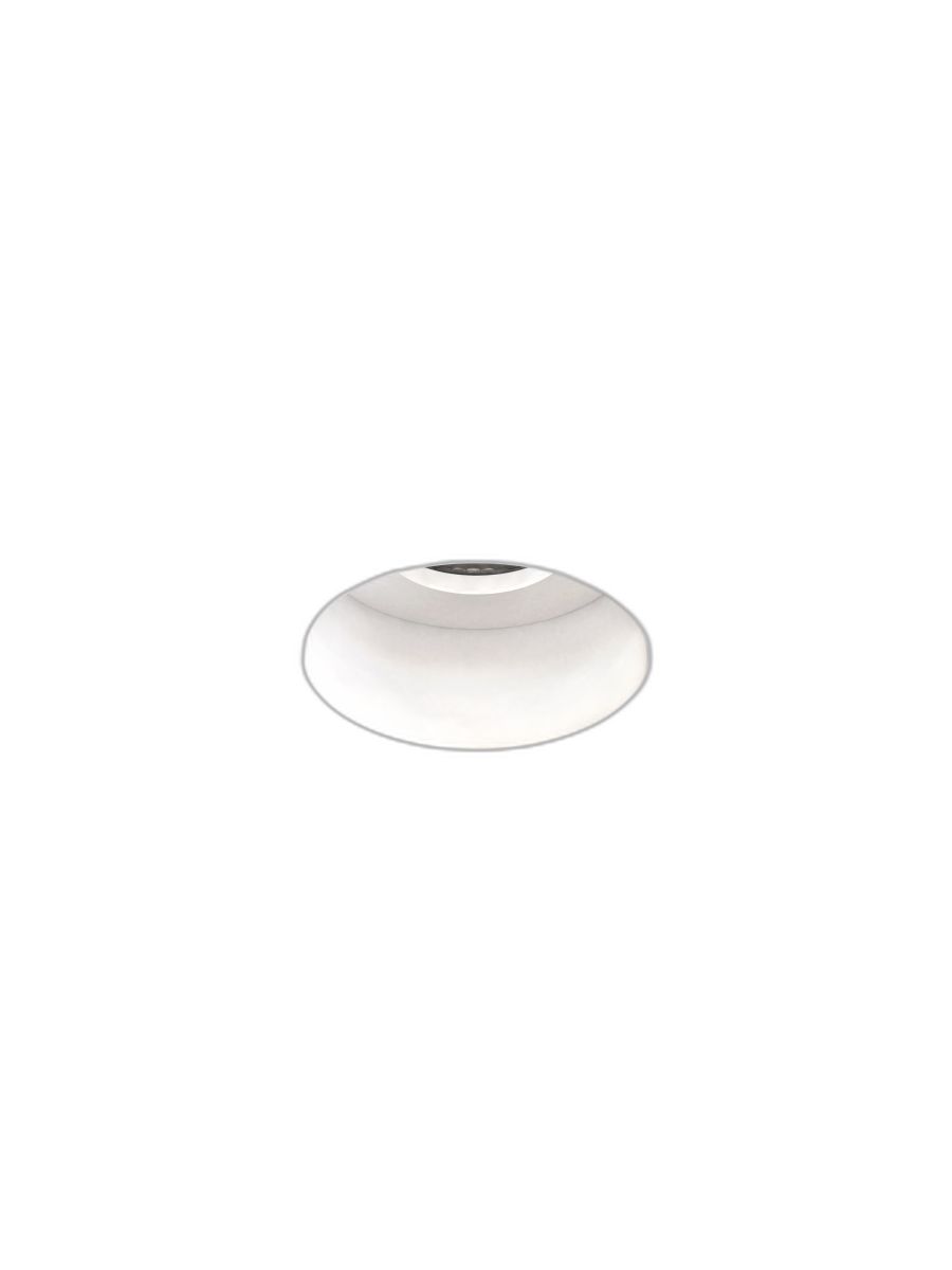 TRIMLESS ROUND FIXED MATT WHITE