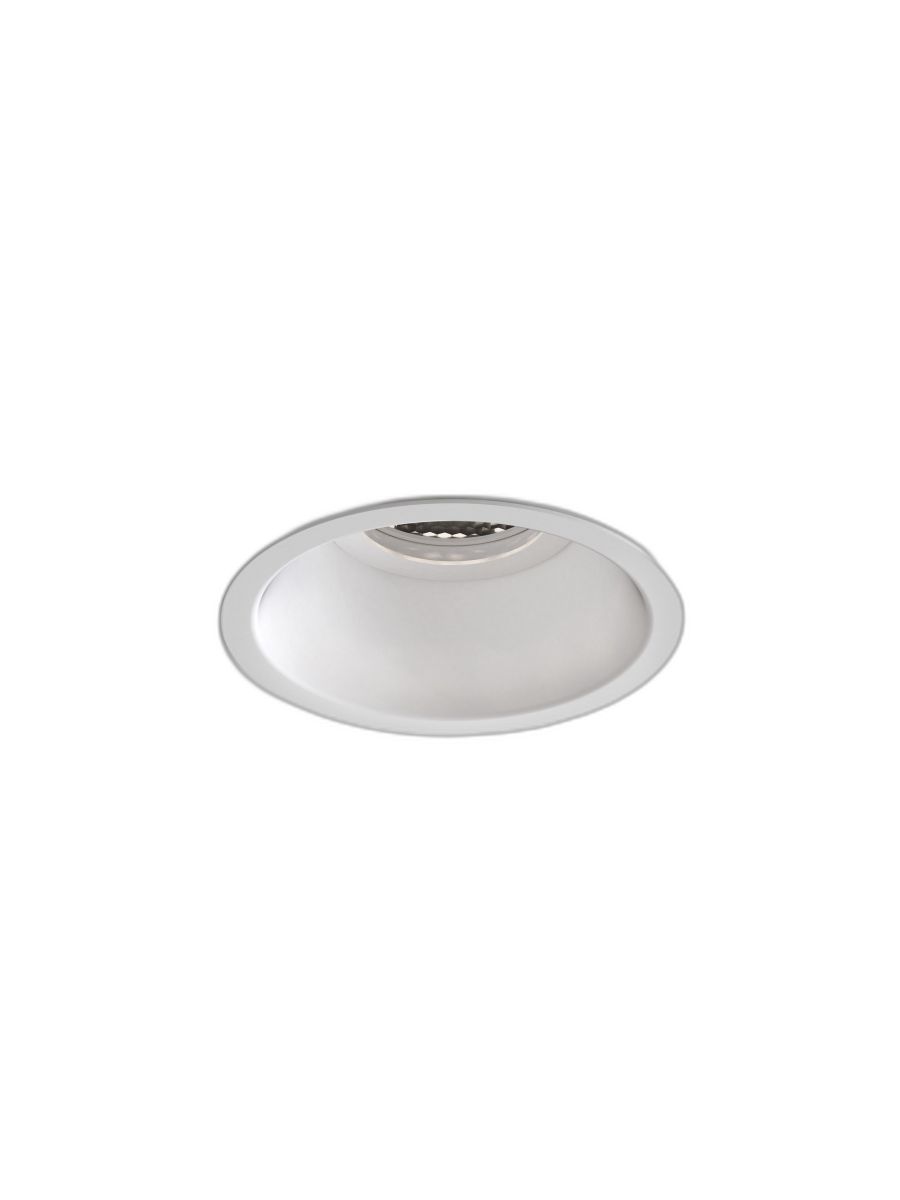MINIMA SLIMLINE ROUND FIXED FIRE-RATED IP65 MATT WHITE