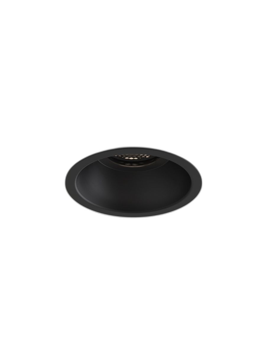 MINIMA SLIMLINE ROUND FIXED FIRE-RATED IP65 MATT BLACK