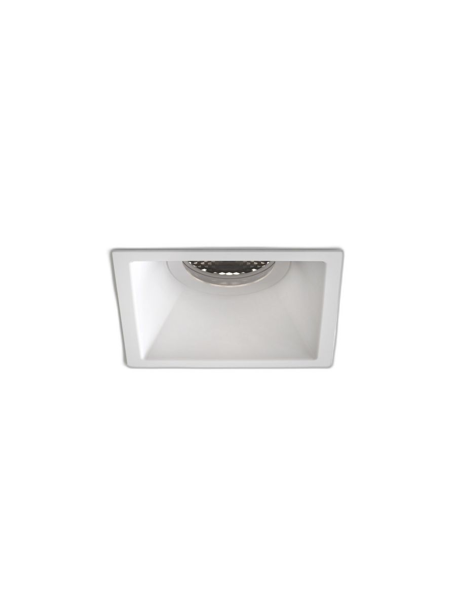 MINIMA SLIMLINE SQUARE FIXED FIRE-RATED IP65 MATT WHITE