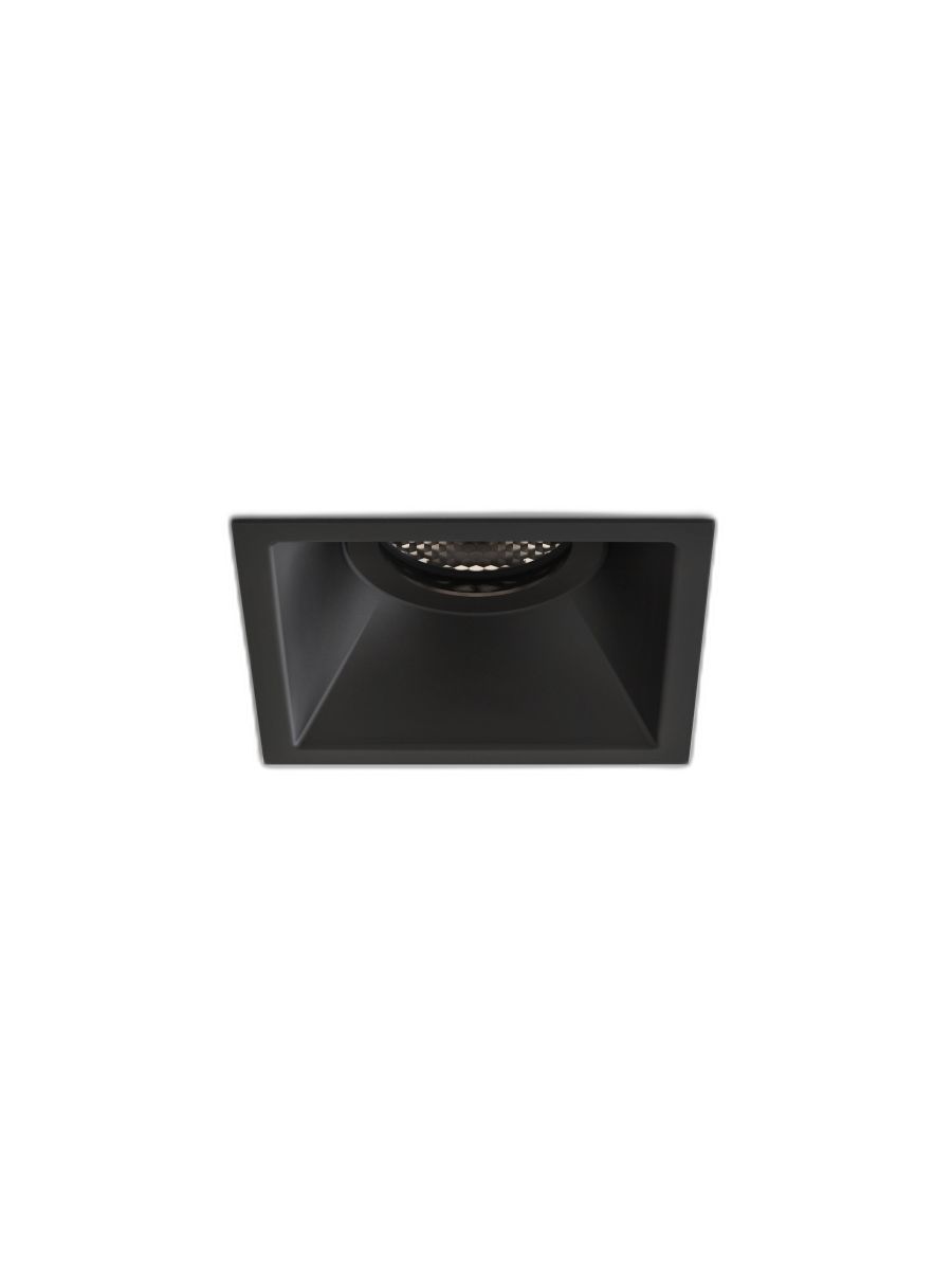 MINIMA SLIMLINE SQUARE FIXED FIRE-RATED IP65 MATT BLACK