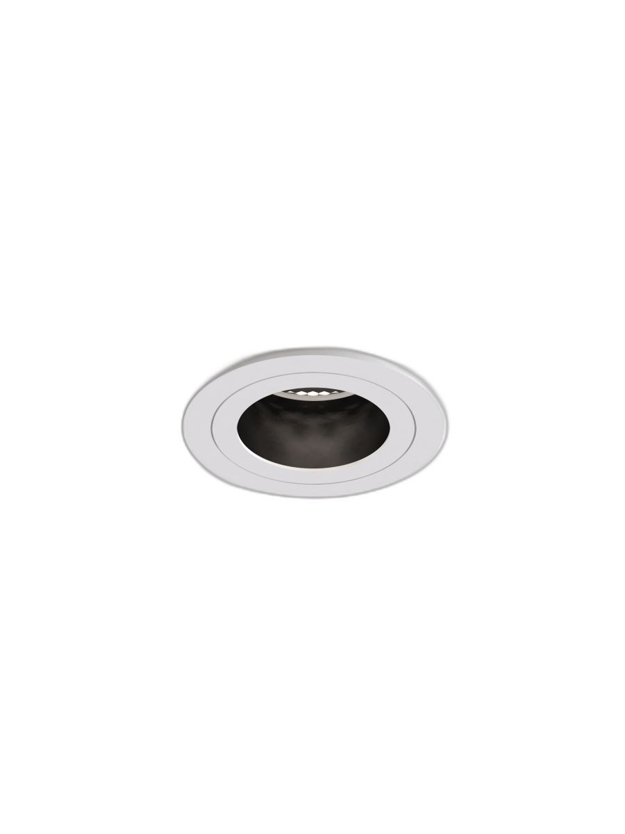 PINHOLE SLIMLINE ROUND FIXED FIRE-RATED IP65 MATT WHITE