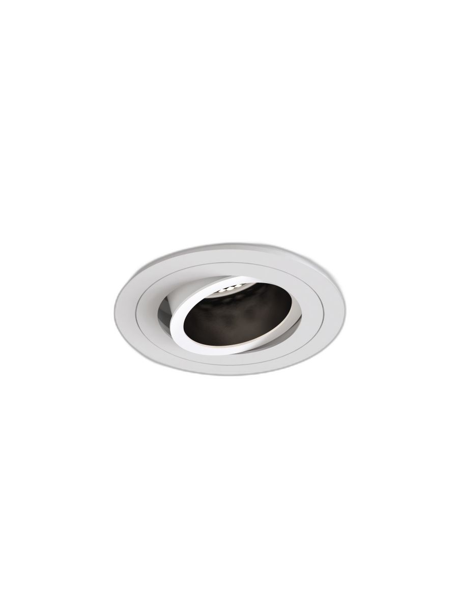 PINHOLE SLIMLINE ROUND ADJUSTABLE FIRE-RATED MATT WHITE