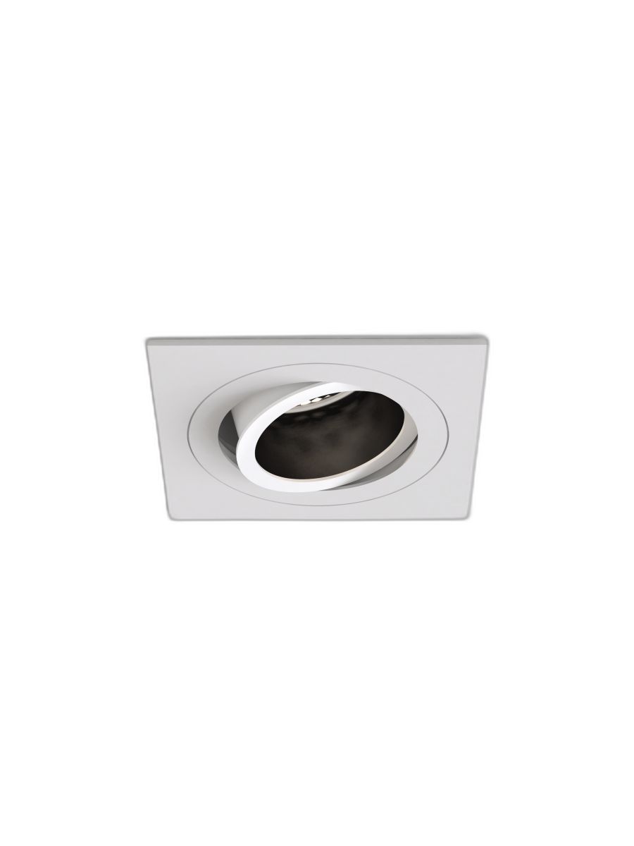 PINHOLE SLIMLINE SQUARE ADJUSTABLE FIRE-RATED MATT WHITE