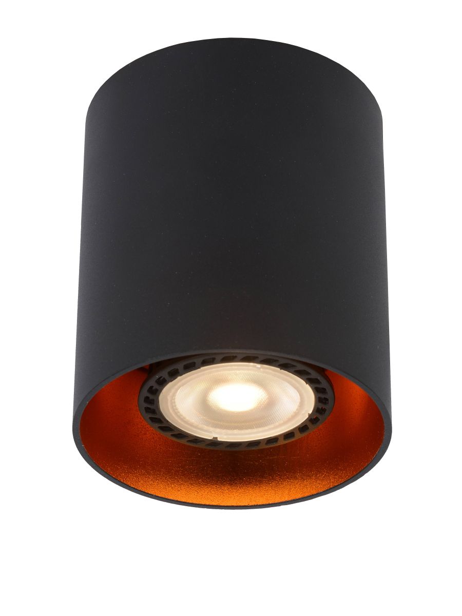BIDO SPOT PLAFOND Ø 8 CM 1XGU10 NOIR