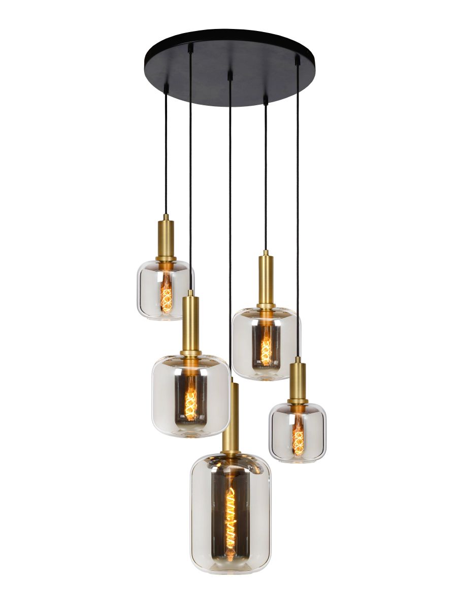 JOANET SUSPENSION Ø 66 CM 5XE27 FUMÉ
