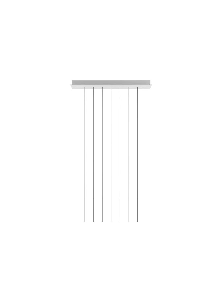 LINEAR-TRACK FOR CLUSTERS SHORT 90CM MAT BLANC
