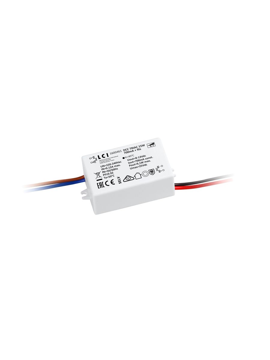 CONVERTISSEUR DIM TRIAC 15W 700 MA G.2ANS IP20