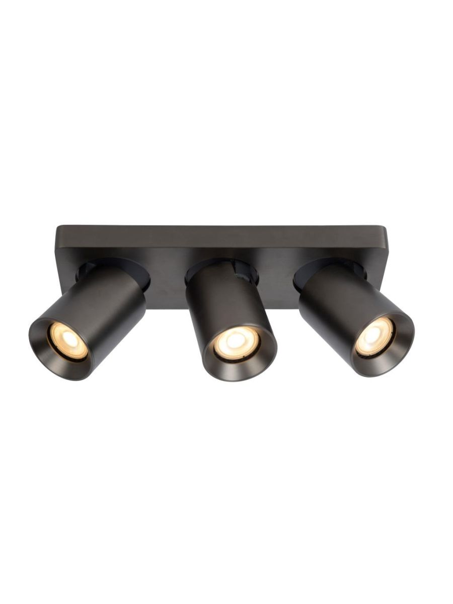 NIGEL SPOT PLAFOND 3X5W ACIER NOIR