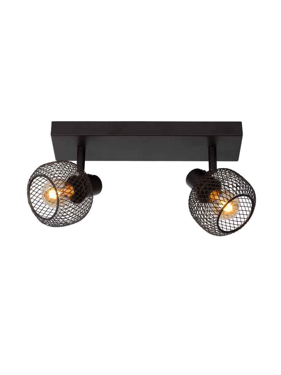 MAREN SPOT PLAFOND 2XE14 NOIR