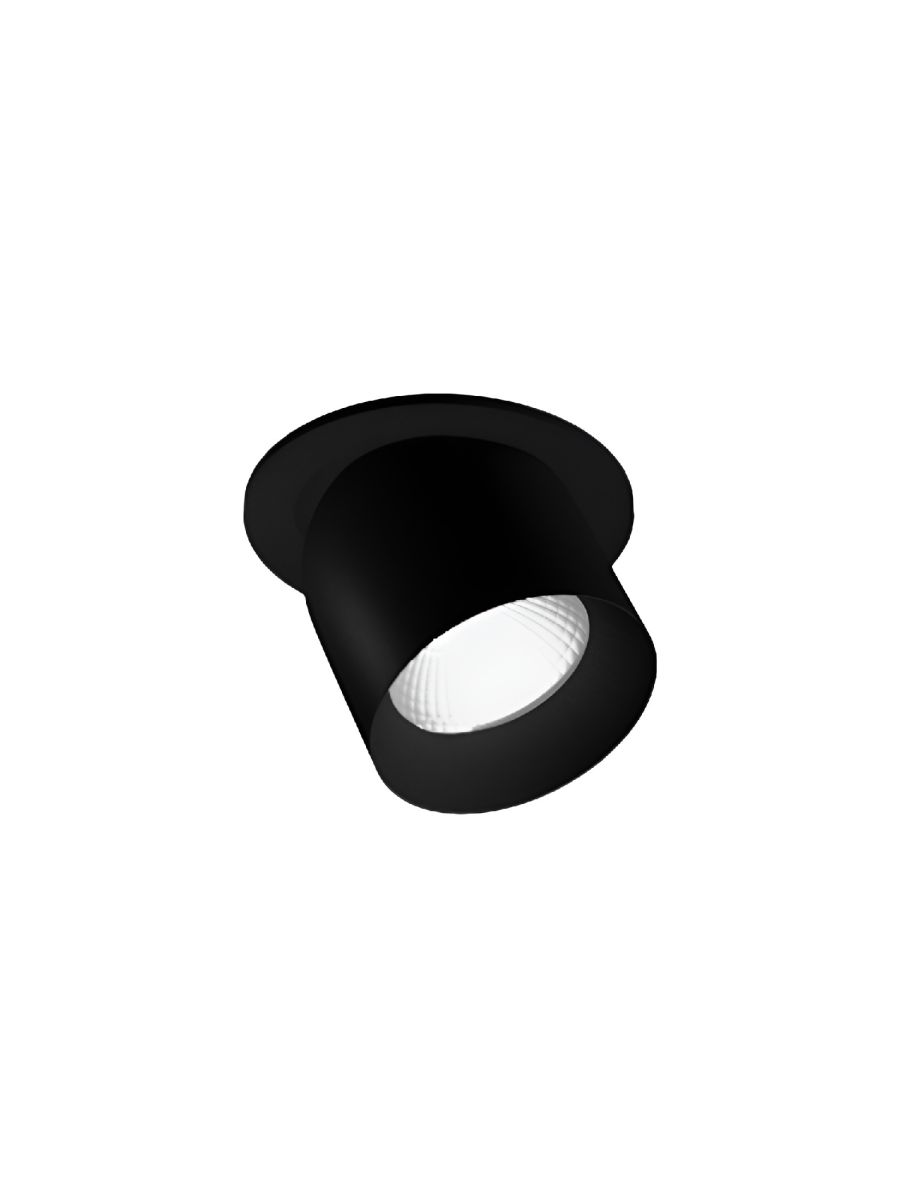 YVOIR R SPOT ENCASTRÉ 2700°K NOIR RESSORTS 350MA 7W IP20