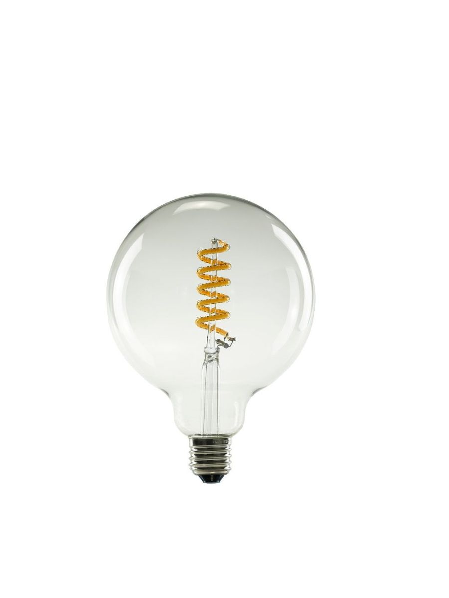 AMPOULE AMBIENT LED GLOBE 125 COURBÉ SPIRALE CLAIR E27