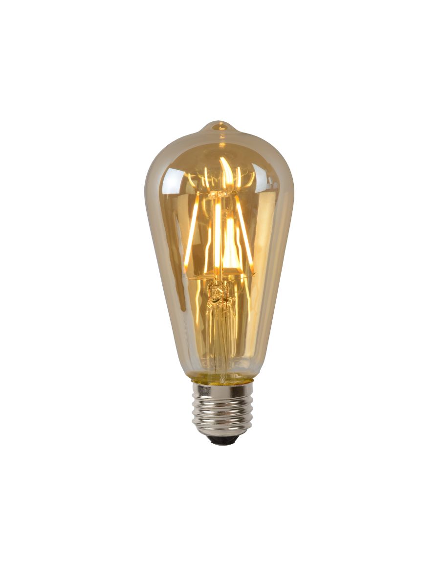 ST64 AMPOULES FILAMENT Ø 6,4 CM LED DIM. E27 1X5W 2700K AMBRE