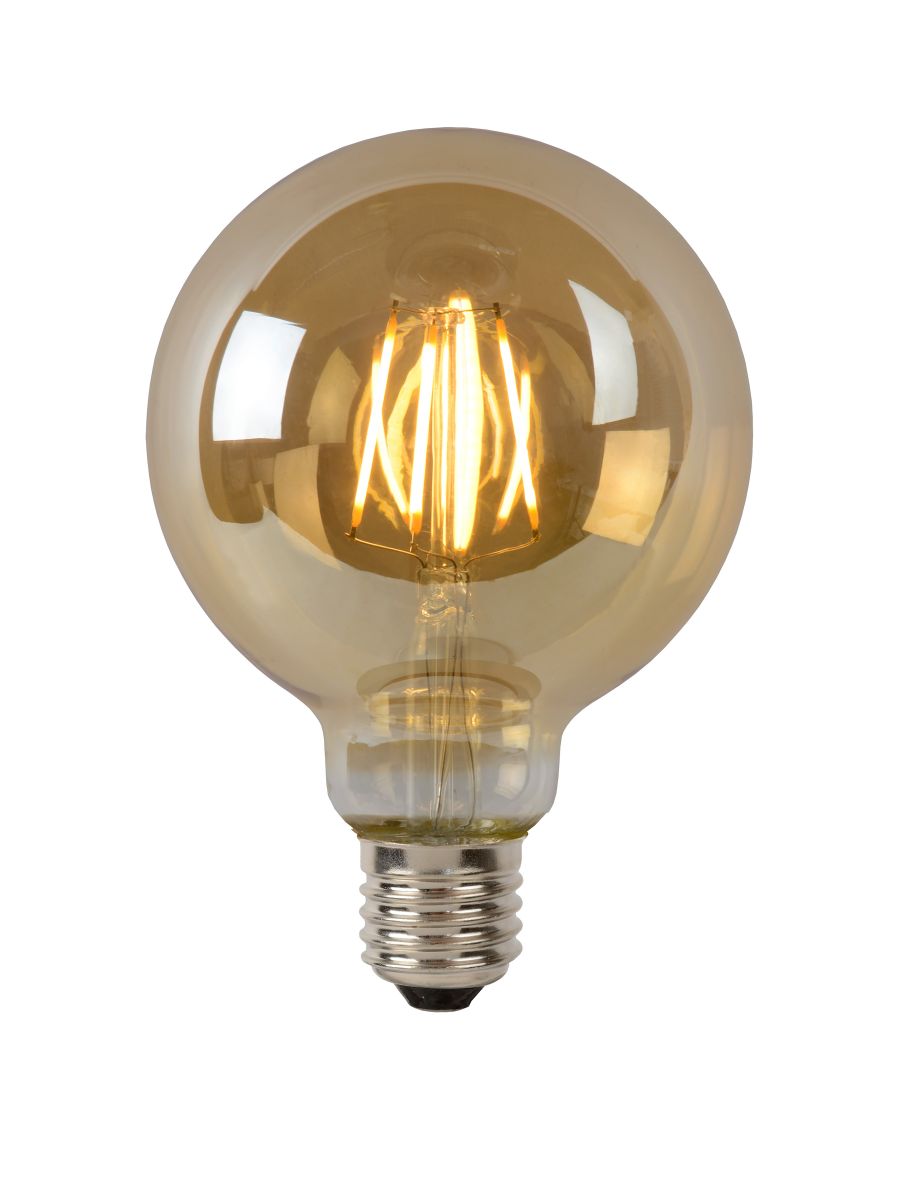 G95 AMPOULES FILAMENT Ø 9,5 CM LED DIM. E27 1X5W 2700K AMBRE