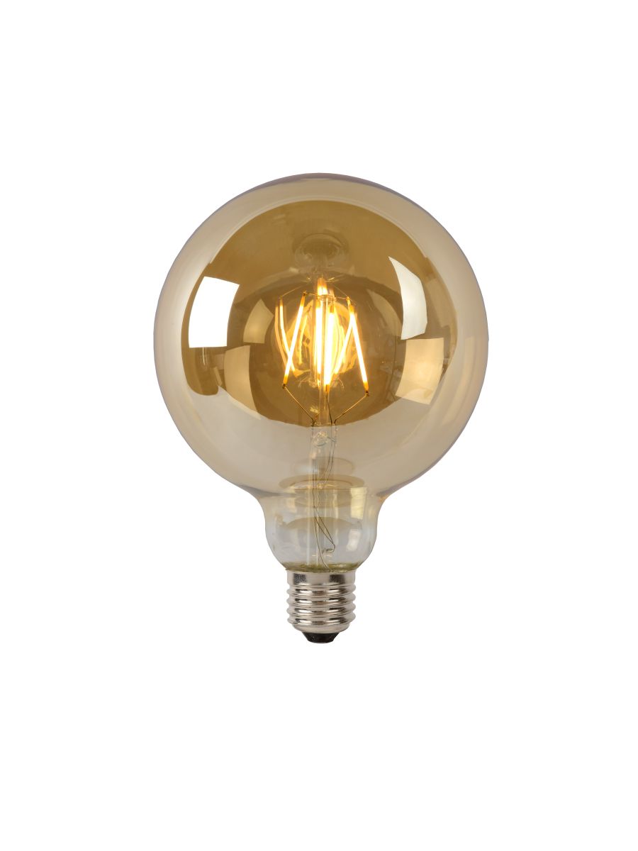 G125 AMPOULES FILAMENT Ø 12,5 CM LED DIM. E27 1X8W 2700K AMBRE