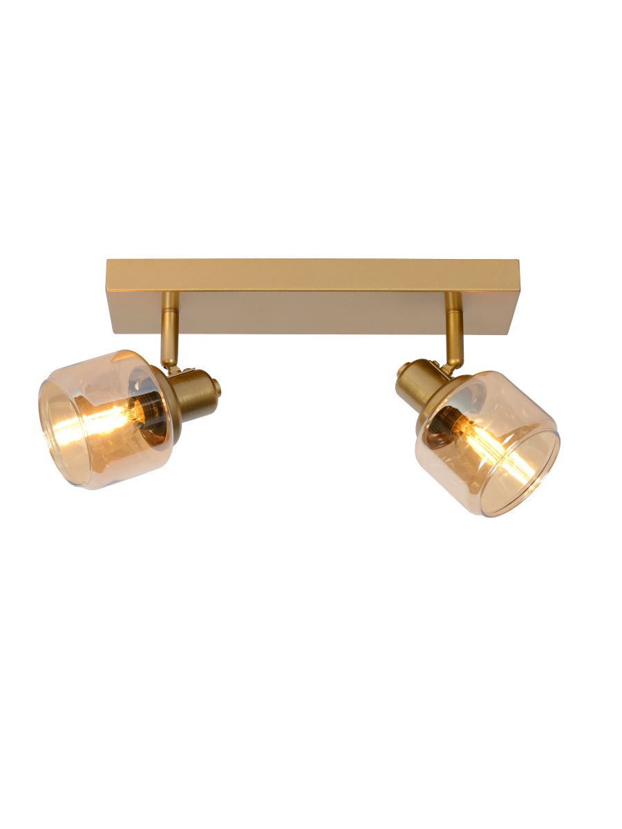 BJORN SPOT PLAFOND 2XE14 OR MAT / LAITON